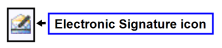 Electronic Signature icon example